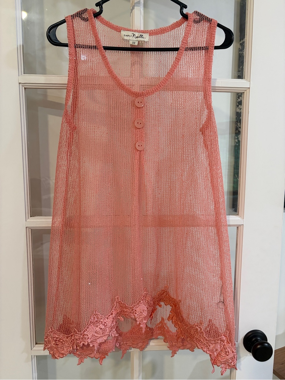 Simply Noelle Mesh Sequin Cover Up Kimono Sheer Fairy Boho Beach Resort